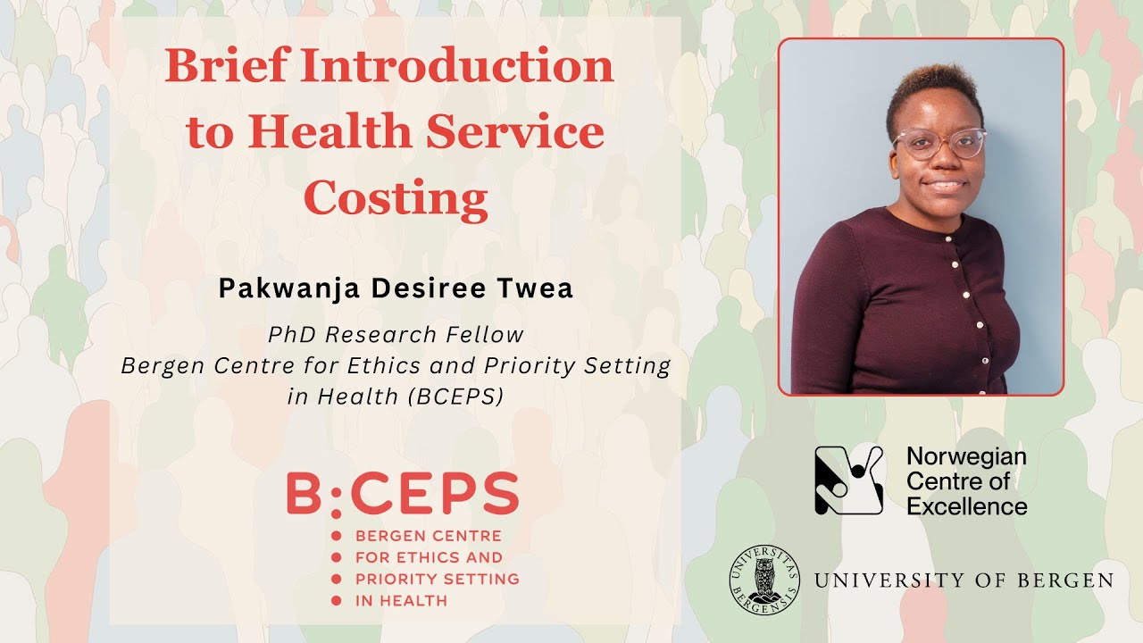 Brief Introduction to Health Service Costing by Pakwanja Twea