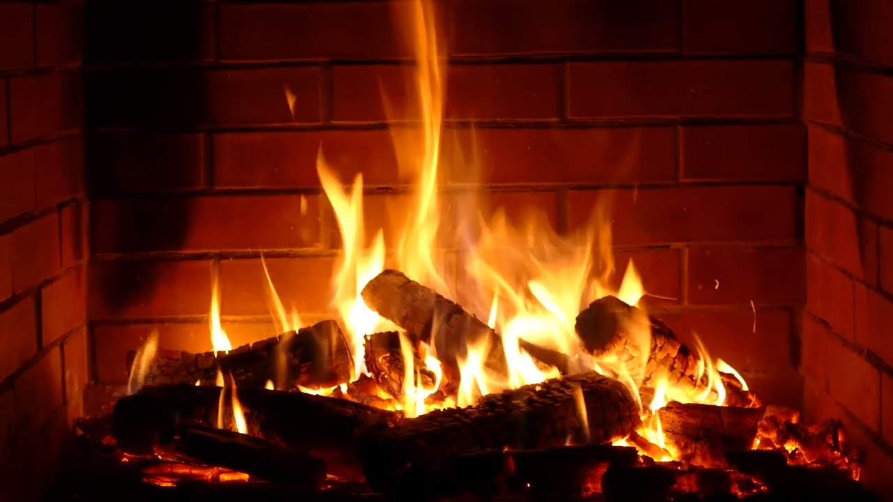 10 Hours of Calming Fire Place HD
