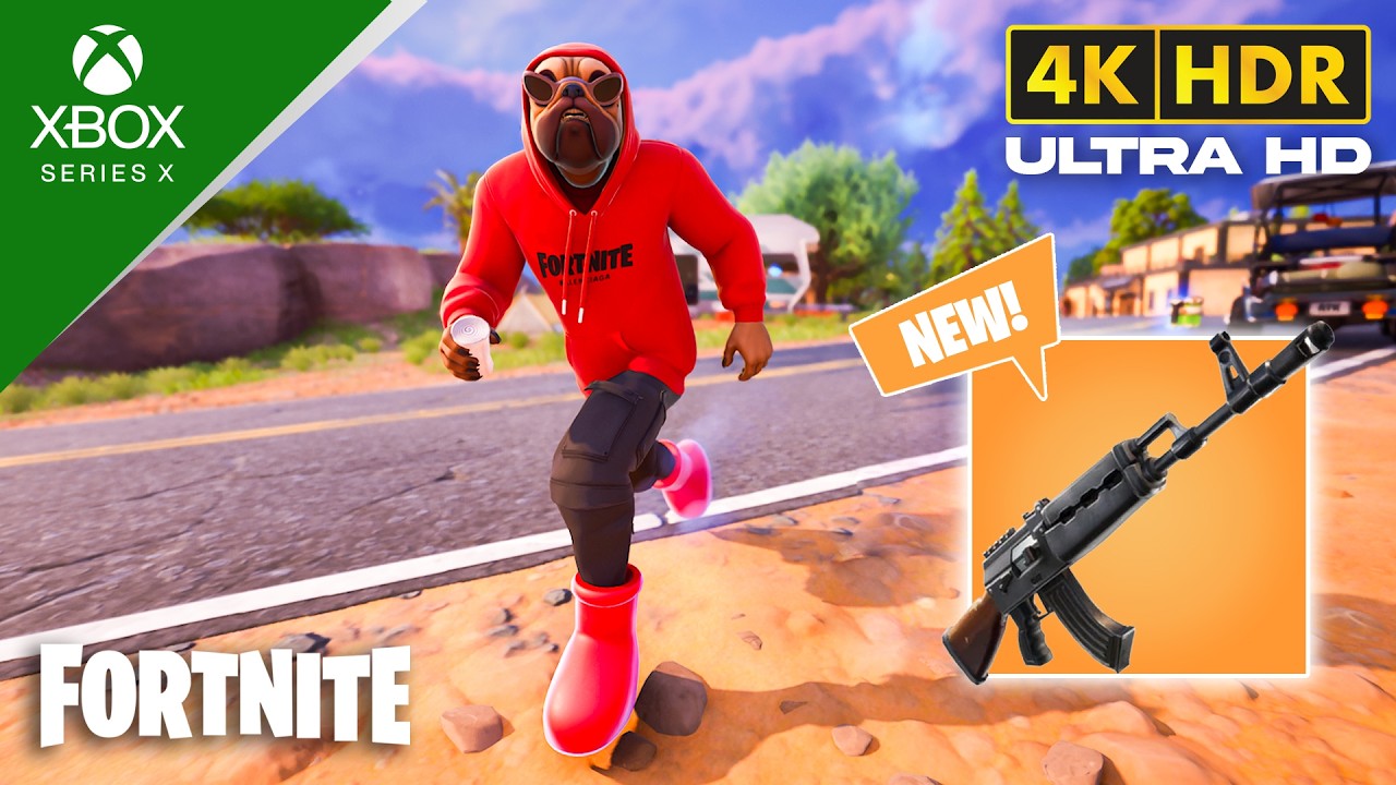 Fortnite (XBOX SERIES X) 4K 120FPS HDR Gameplay | Skin Pulgoso Callejero (Balenciaga)