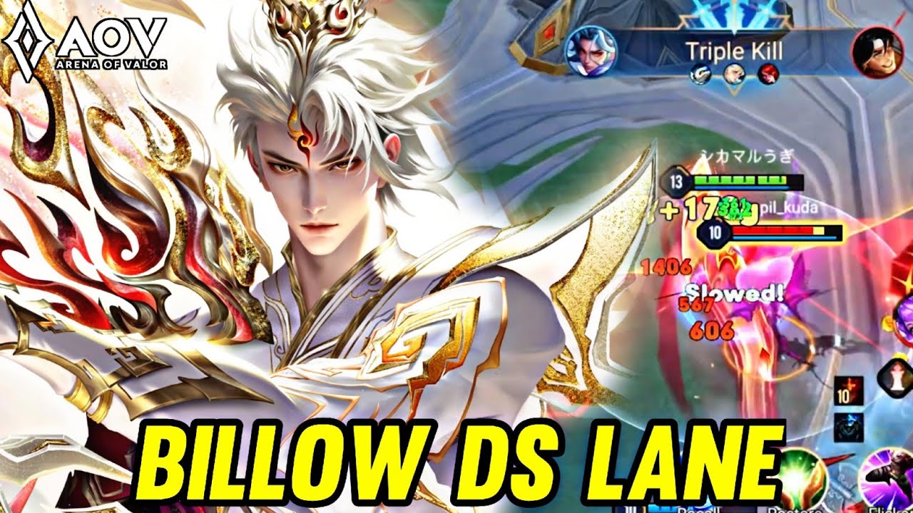 AOV : BILLOW GAMEPLAY | IN DS LANE - HONOR OF KINGS