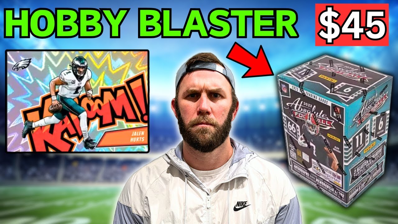 LOADED WITH KABOOMS?! 2023 ABSOLUTE HOBBY BLASTER FOOTBALL BOX REVIEW