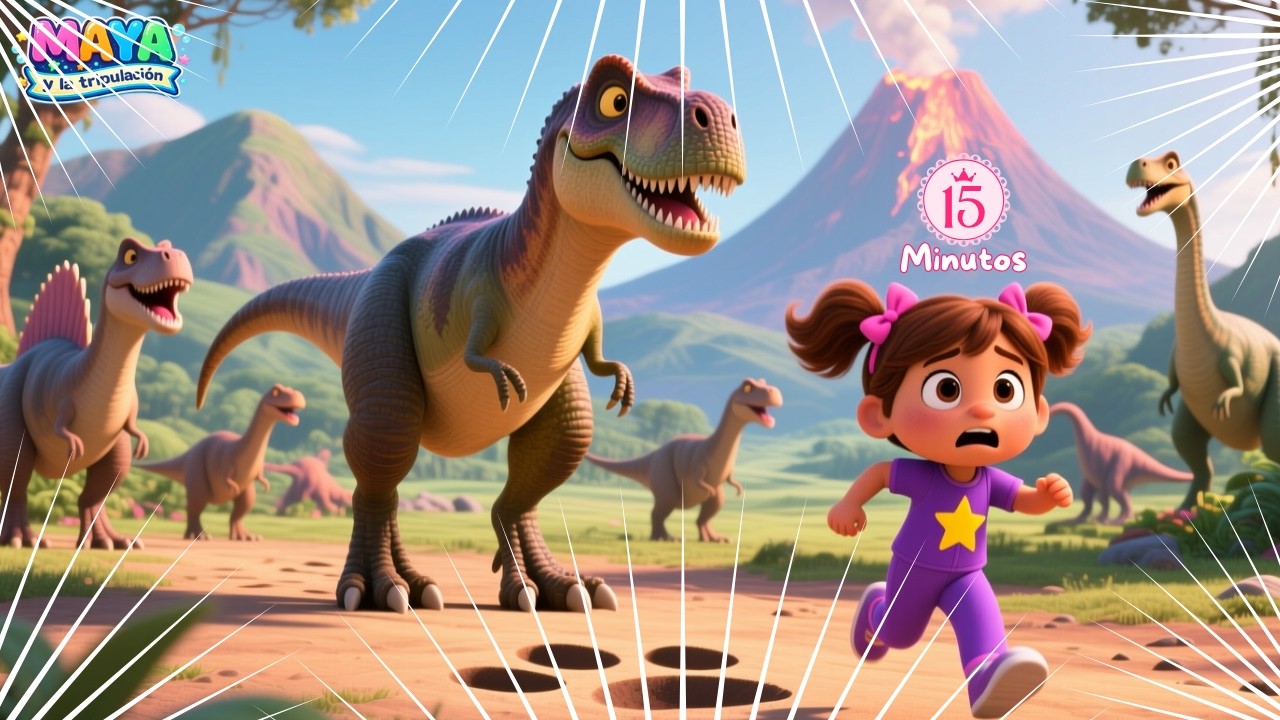 15 MINUTOS de Dinosaurios 🦖| T Rex y sus Amigos |  Canciones Infantiles Mix
