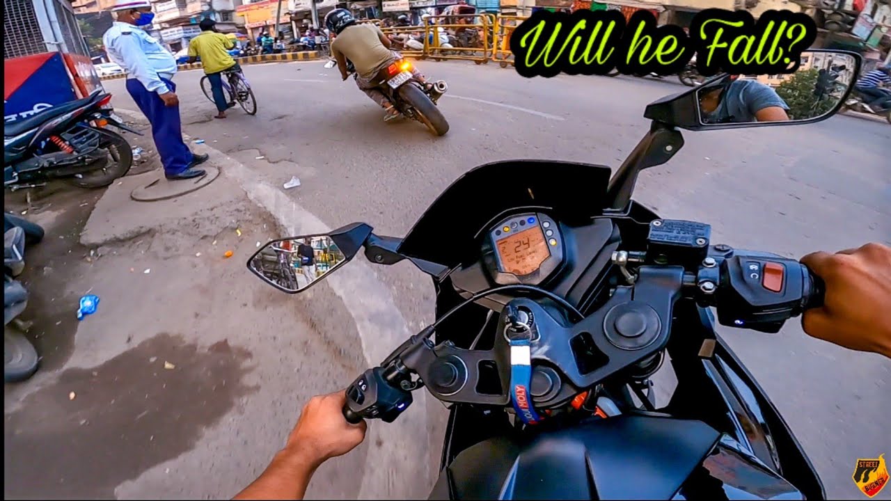 Will He Fall?😱 | RC200 vs R15V3 | Street Race | Selling my RC200 for .... ?