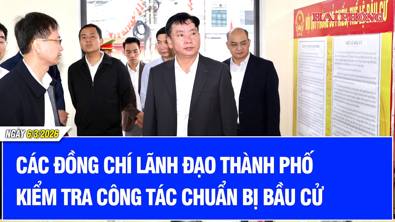 Các đồng chí lãnh đạo thành phố kiểm tra công tác chuẩn bị bầu cử