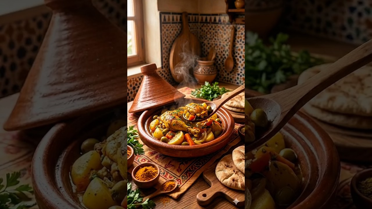 ✨ أسرار طاجين الدجاج بالبصل والزيتون 🍗🫒(وصفة كاملة على القناة)