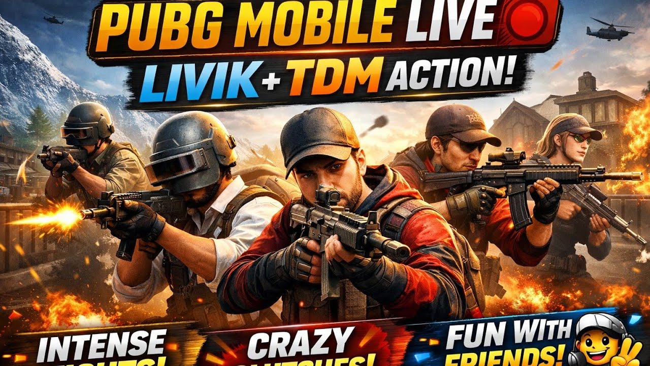 PUBG MOBILE LIVE 🔴 | Livik + TDM Pro Gameplay With Friends | Intense Fights & Clutches