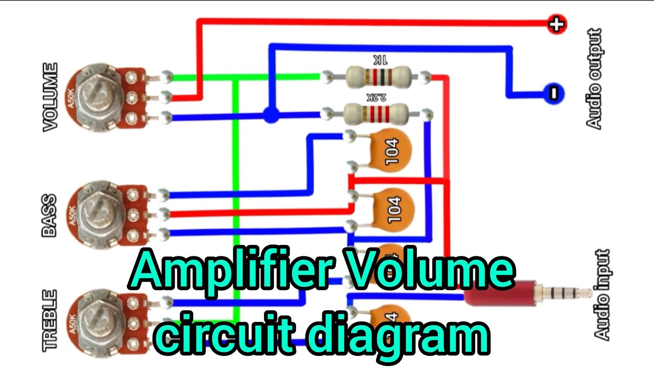 Amplifier Volume control circuit diagram 