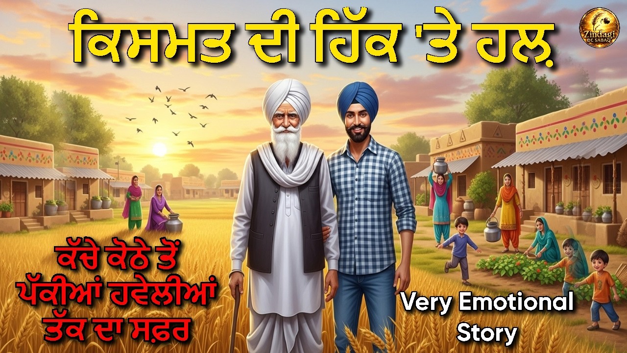 ਕਿਸਮਤ ਦੀ ਹਿੱਕ 'ਤੇ ਹਲ਼: ਕੱਚੇ ਕੋਠੇ ਤੋਂ ਪੱਕੀਆਂ ਹਵੇਲੀਆਂ ਤੱਕ ਦਾ ਸਫ਼ਰ | Very Emotional Story 