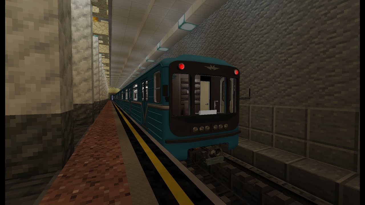 Minecraft Tashkent Metro Part 2. With MTR mod.