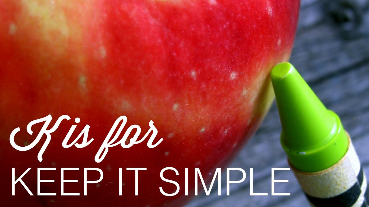 K is for Keep it Simple: ABCs of Simple Scrapbooking
