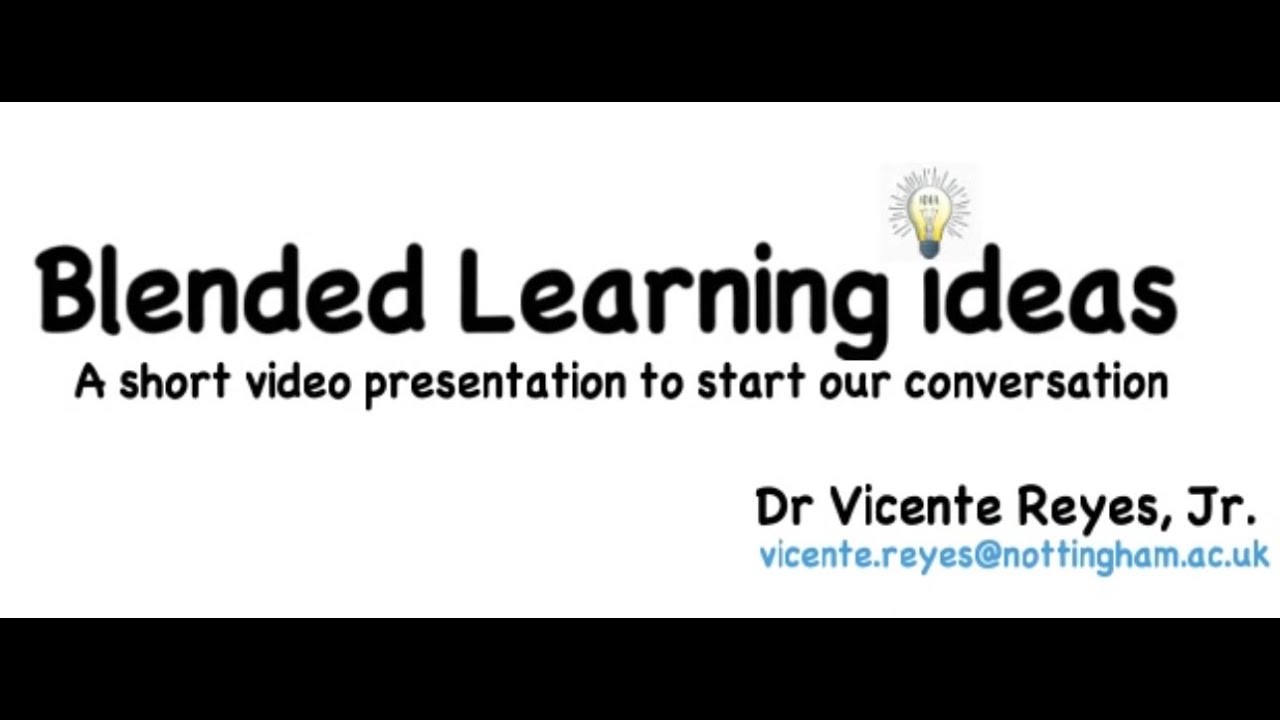 Blended Learning in Higher Education Contexts -  Conversation points