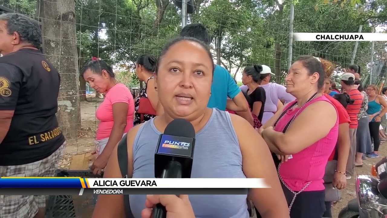 Chalchuapa - Traslado de vendedores a espacio temporal