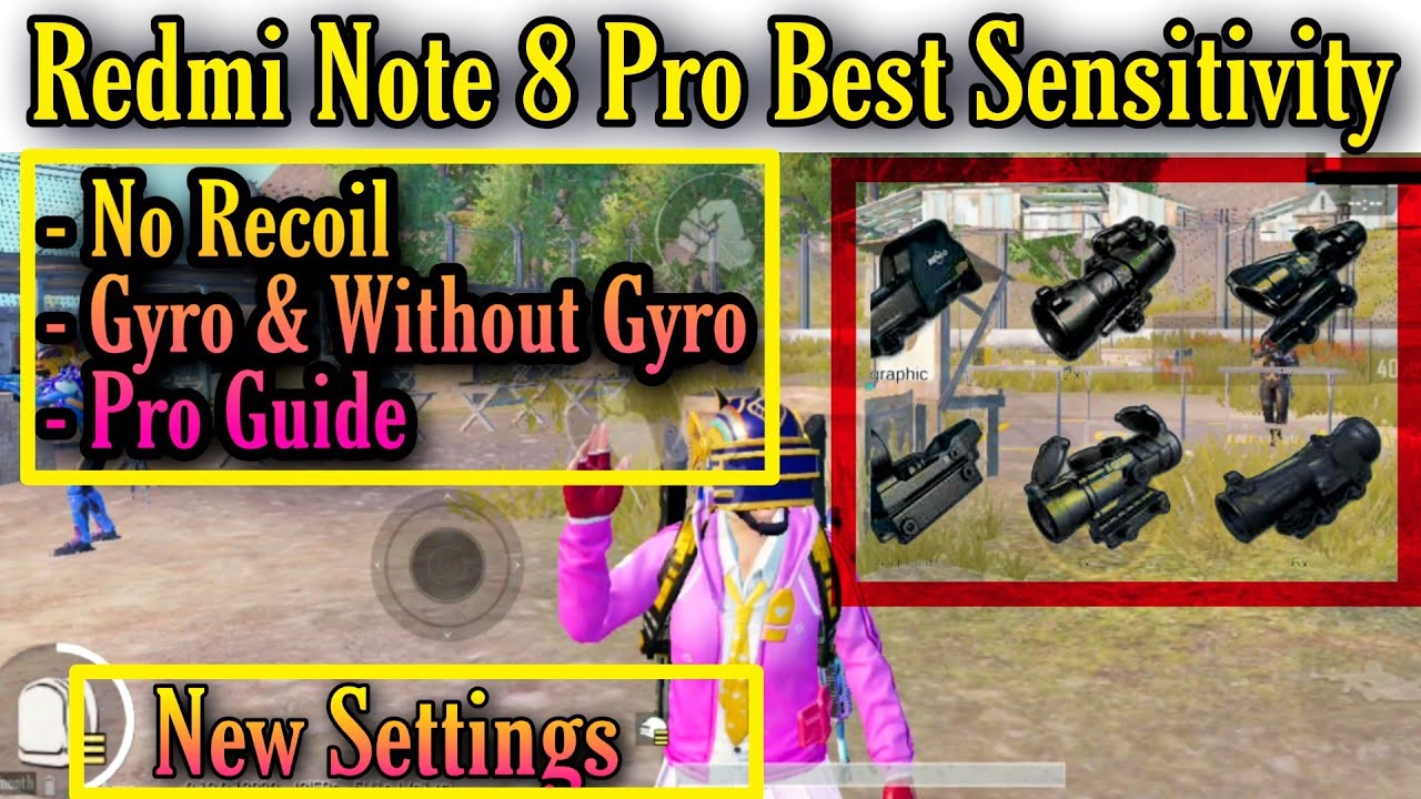 Redmi Note 8 Pro Pubg Mobile Best Sensitivity Settings | Redmi Note 8 Pubg Sensitivity Settings