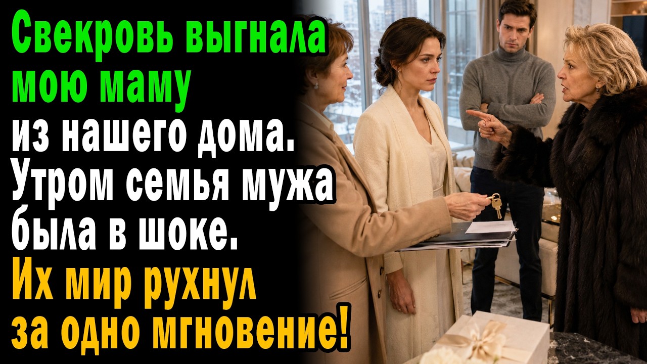 🏠 Свекровь выгнала тёщу? Наутро семья мужа разлетелась в прах! 😨