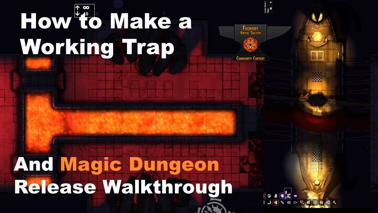 Foundry VTT Module Tutorial and Release Highlights. Creating a trap with Monk's Active