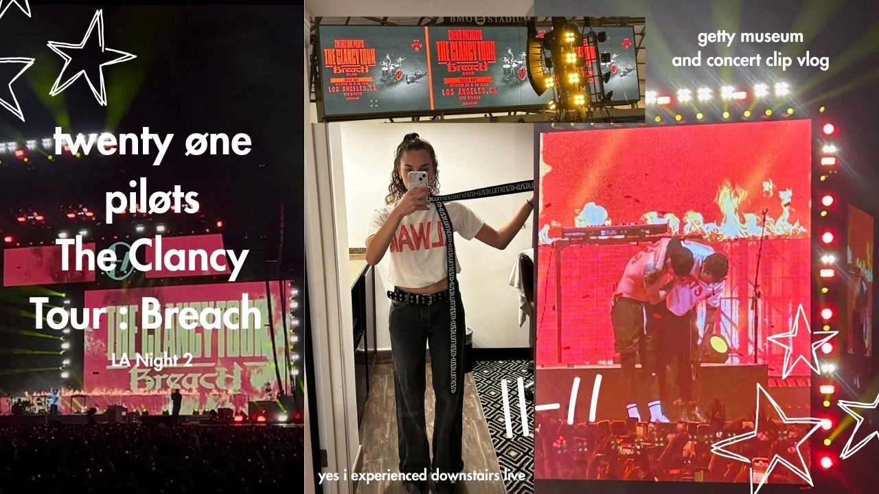 The Clancy Tour : Breach LA Night 2 | concert vlog + getty museum