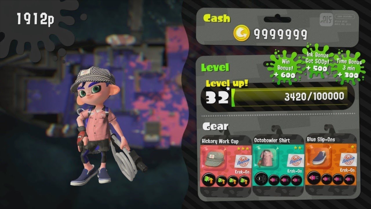 Splatoon 2 - Turf War - Reaching Level 32 Star