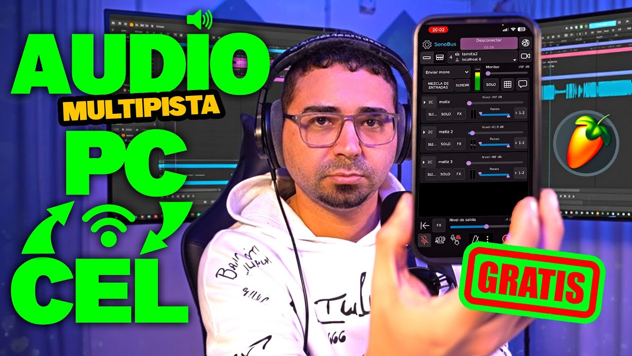 ENVÍA EL AUDIO DEL FL STUDIO A UN CELULAR || AUDIO MULTIPISTA desde BUSES a CELULAR