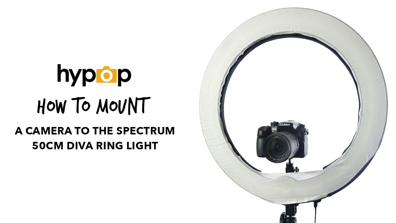 How to mount a camera onto a Diva Ring Light