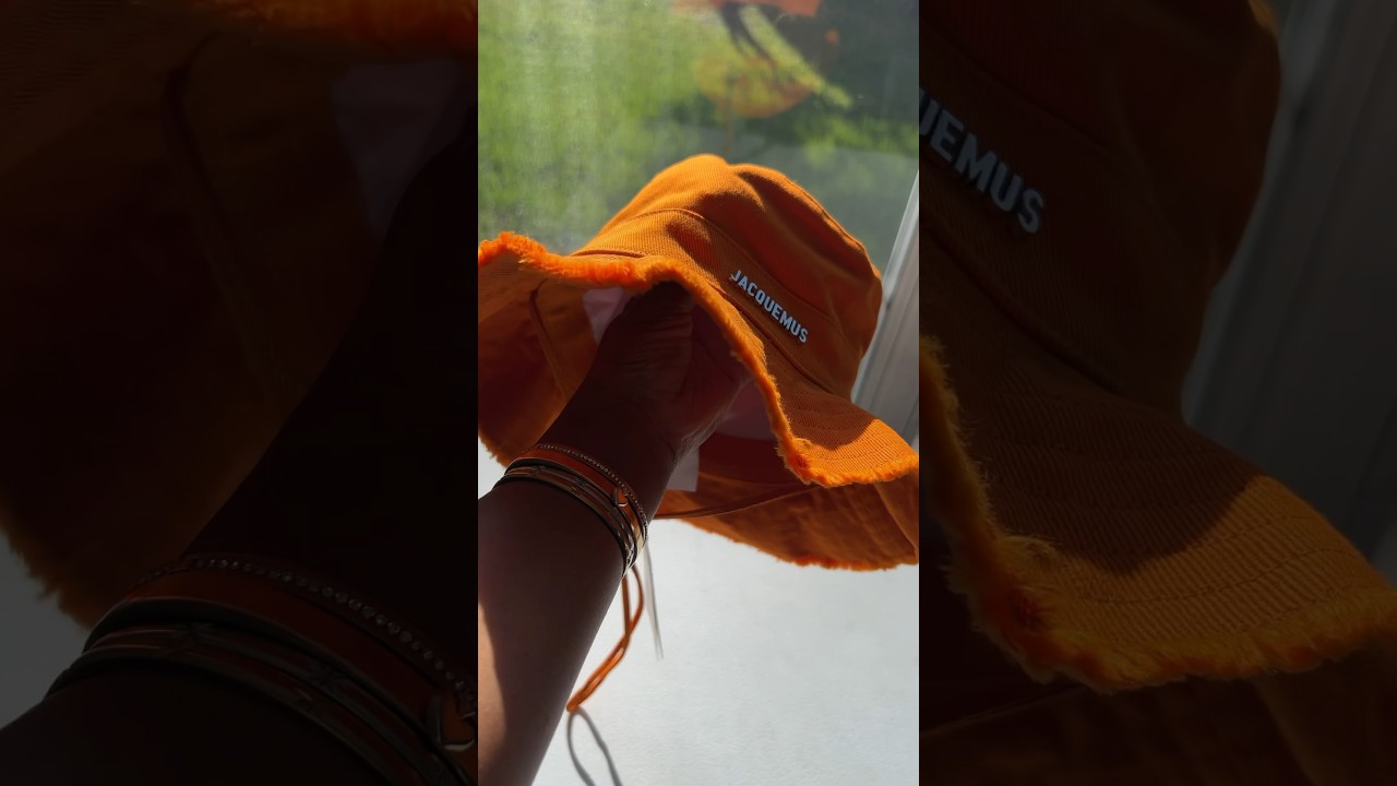 I FINALLY PURCHASED THE JACQUEMUS BUCKET HAT ! #vacation #jacquemus #buckethats #unboxingvideo #cute