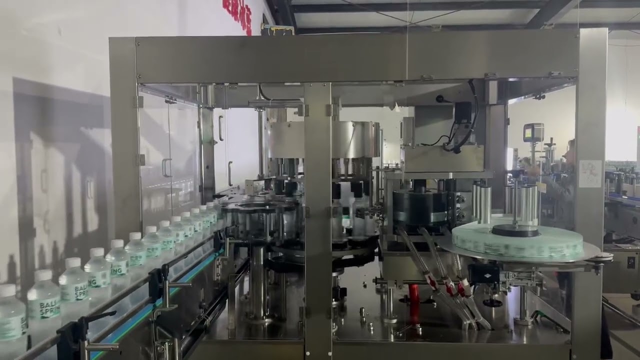 Rotary Hot Melt Labeling Machine: Changing Bottle Size 300ml to 1500ml