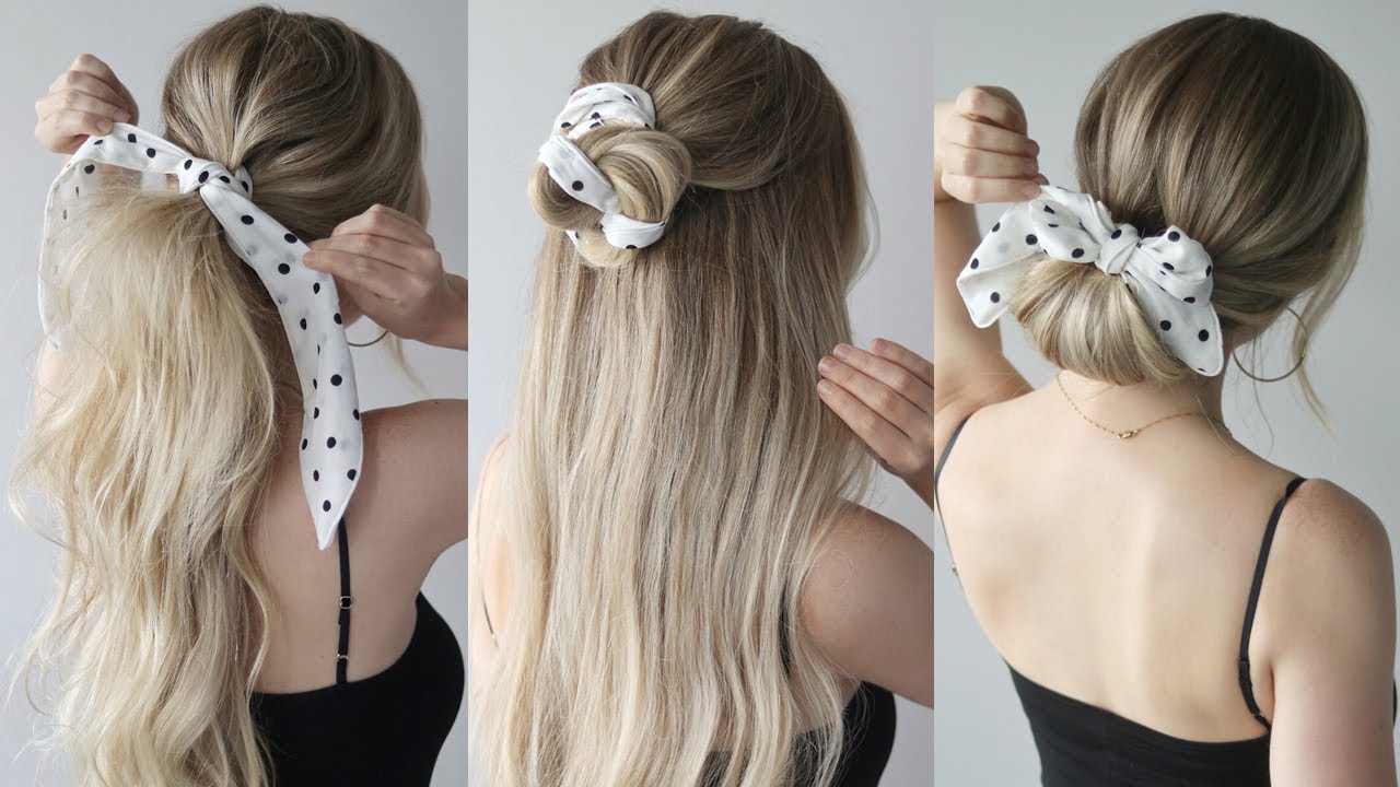 EASY SUMMER HAIRSTYLES WITH A SCARF
