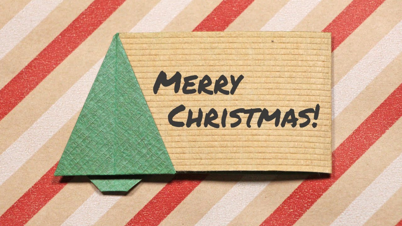 How to Make an Origami Christmas Tree Gift Tag (Grace Matthews)