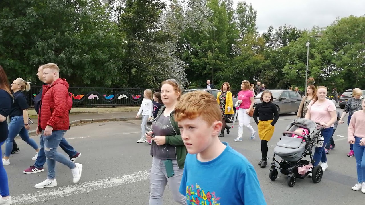 St Jarlath's Pipe Band Parade Blackwatertown
