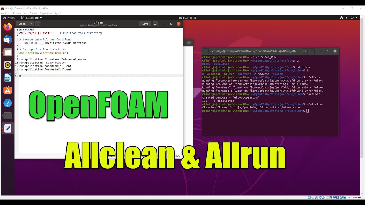 ✅ #OpenFOAM - Allrun and Allclean Scripts