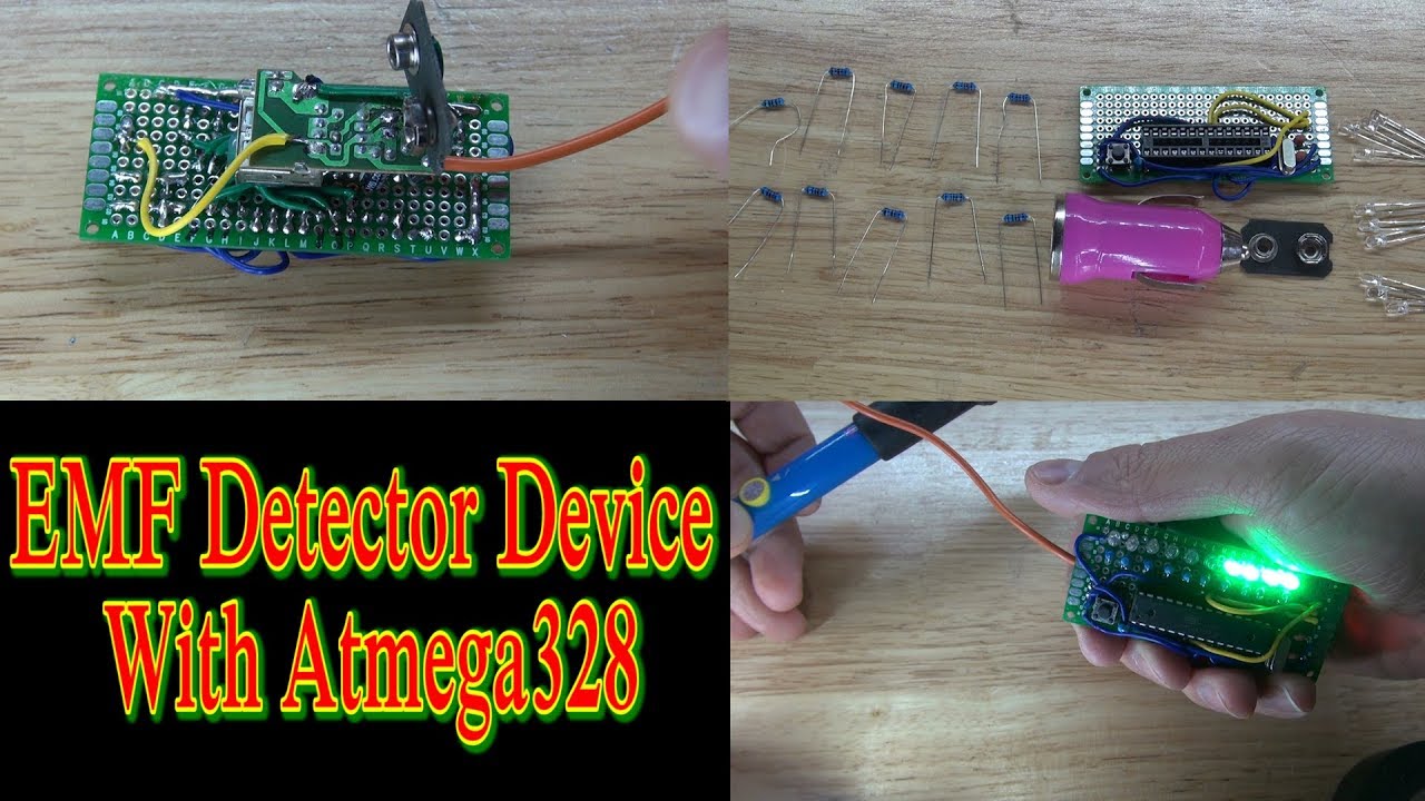 Устройство обнаружения ЭМП на Atmega328