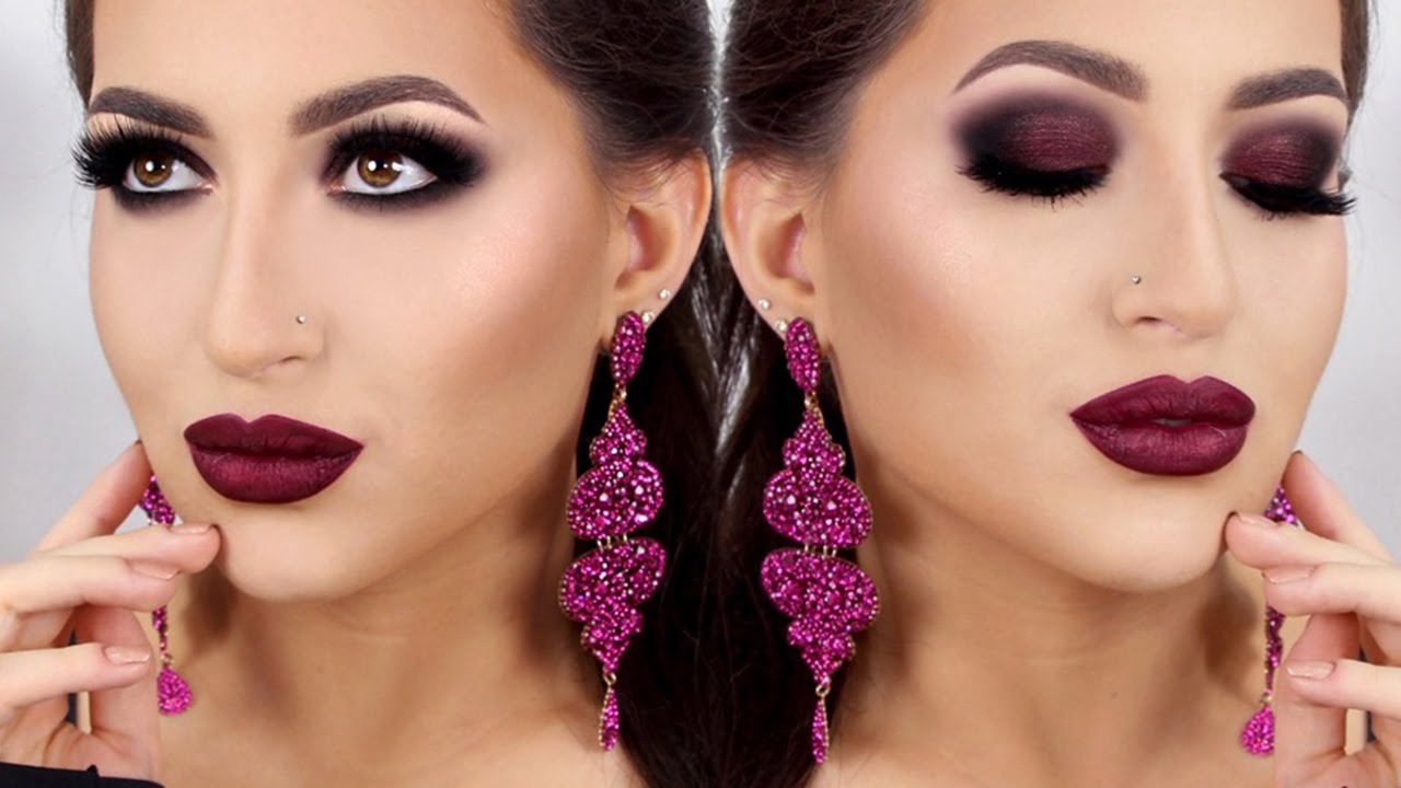 Chic Vamp Lips & Smokey Eyes Make Up Tutorial | Melissa Samways