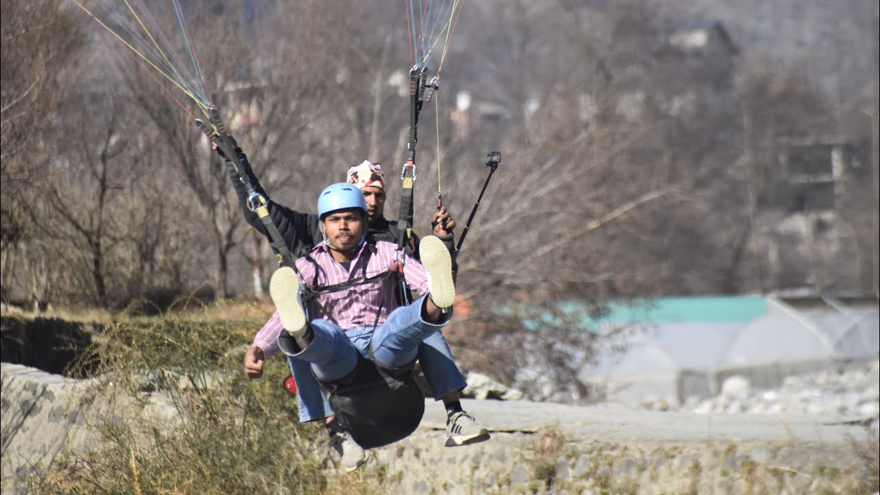 Paragliding in Manali full enjoy 🏔️😁😀 #paragliding #vairal @sr vloges raid07
