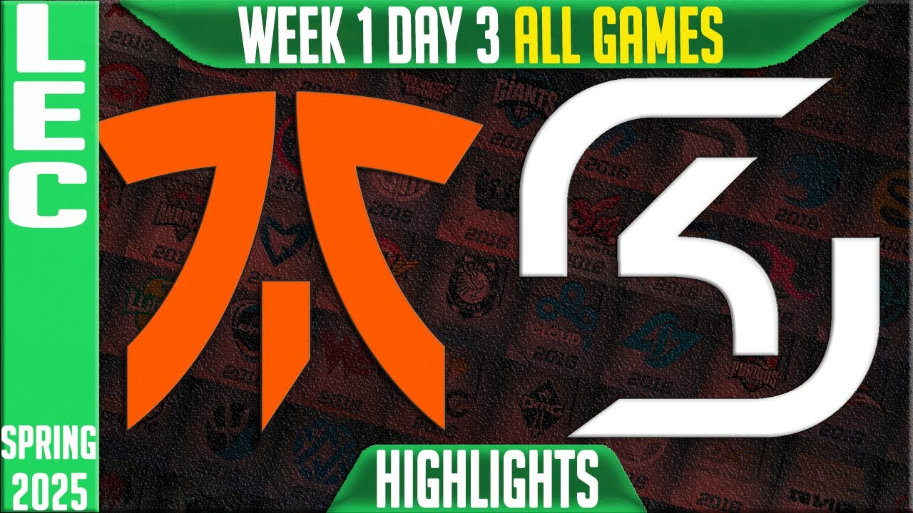 FNC vs SK Highlights ALL GAMES | LEC Spring Split W1D3 2025 | Fnatic vs SK Gaming