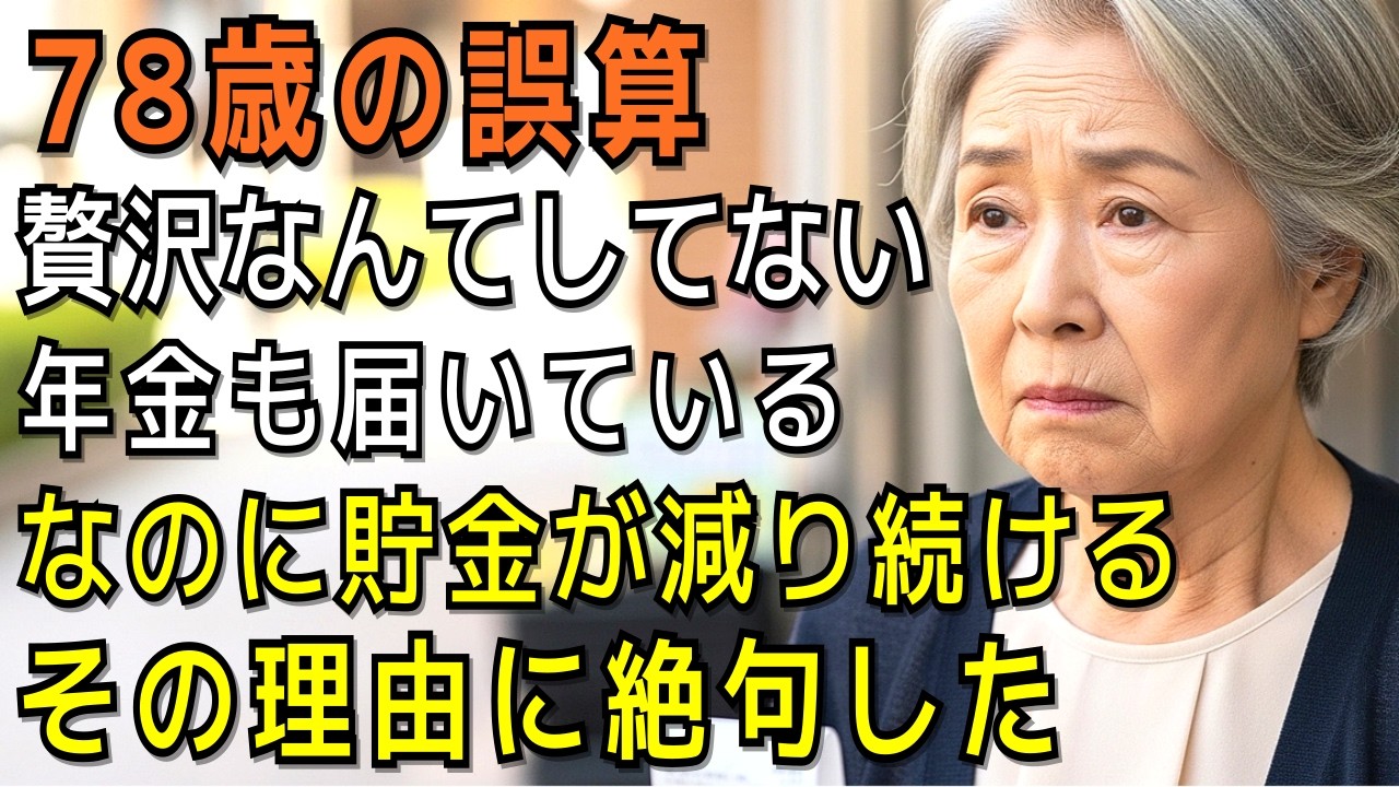 78歳の誤算──贅沢なんてしてない。年金も届いている。なのに貯金が減り続ける。その理由に絶句した。