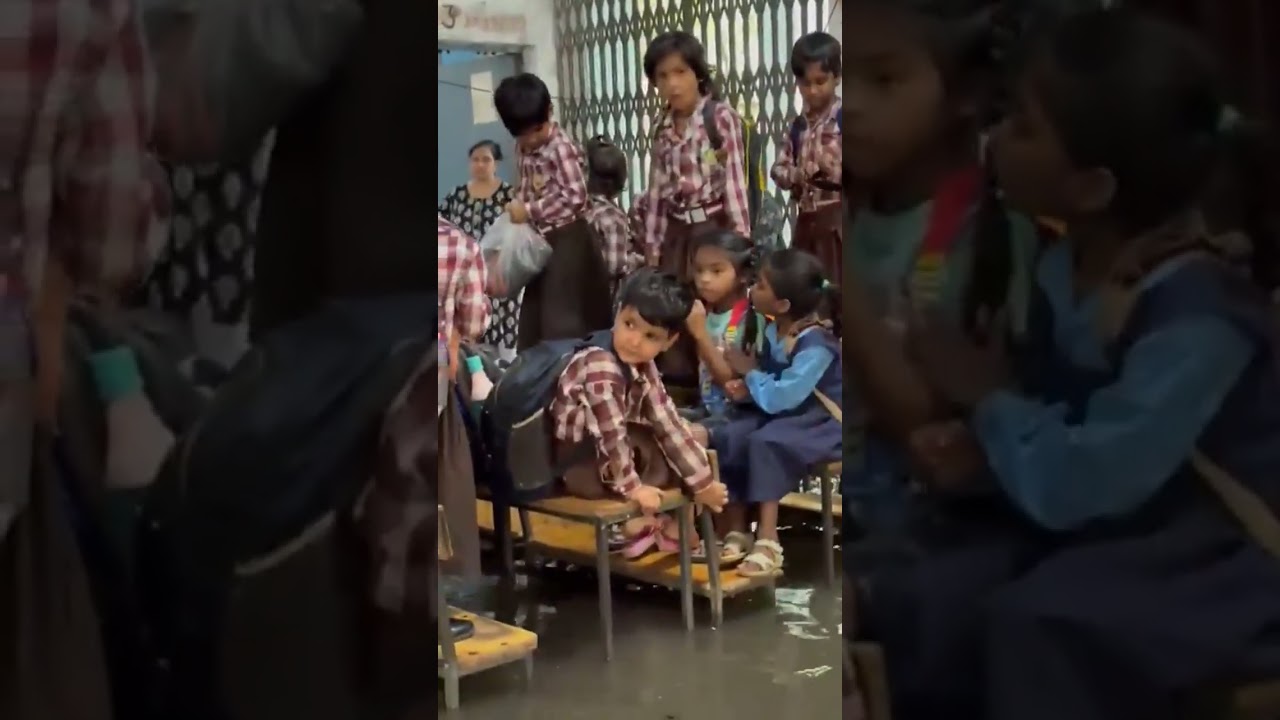 #share #government #school #bjp #waterlogging #students #problem #rain #poor #infrastructure #delhi