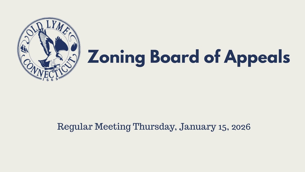 Zoning Board of Appeals Meeting 1/15/26