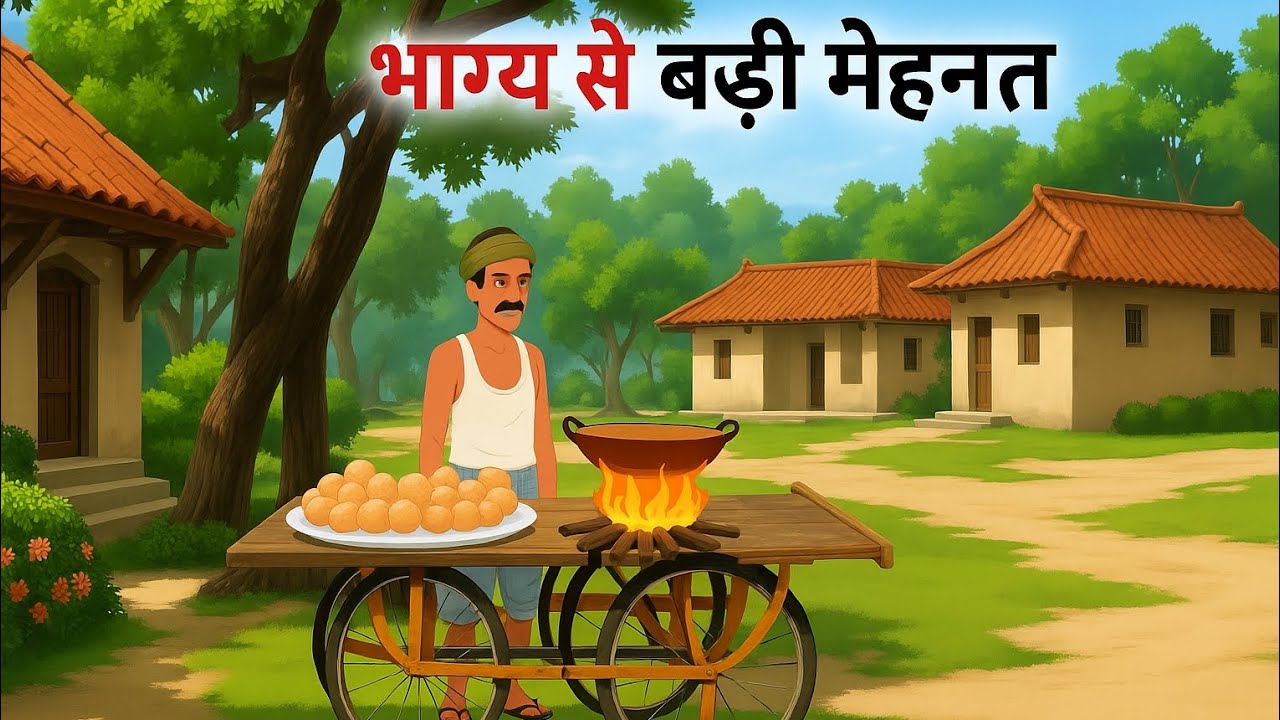 भाग्य से बड़ों मेहनत | bagay se badi mehnat | moral Hindi story | stories 