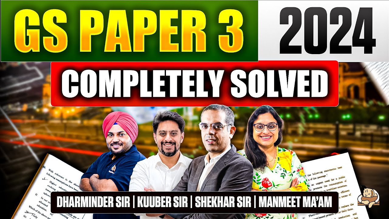 2024 Solved PYQ for UPSC Mains | GS 3 Topic-wise Answers | Economy, Environment, Science & Tech PYQ