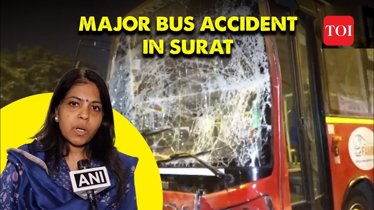 BREAKING: 1 dead, 8 injured in a Major Bus Accident in Surat | Gujarat