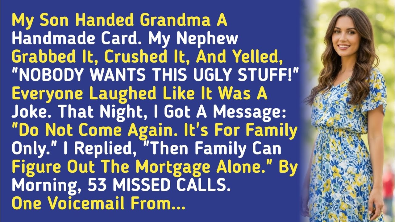 My Son Handed Grandma A Handmade Card. My Nephew Grabbed It, Crushed It, And Yelled, 