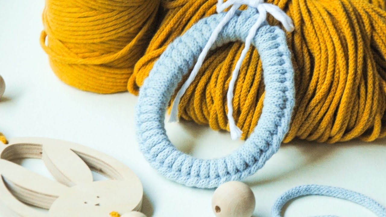 Wielkanocne makramowe jajko / Macrame Easter Egg / DIY Easter Decor / Jajko ze sznurka