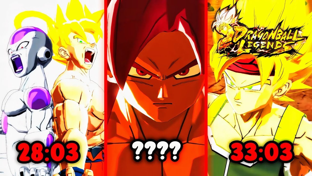 TOP 5 Longest Legendary Finish Animations😱!!!-Dragon Ball Legends (vtbulmagaming)