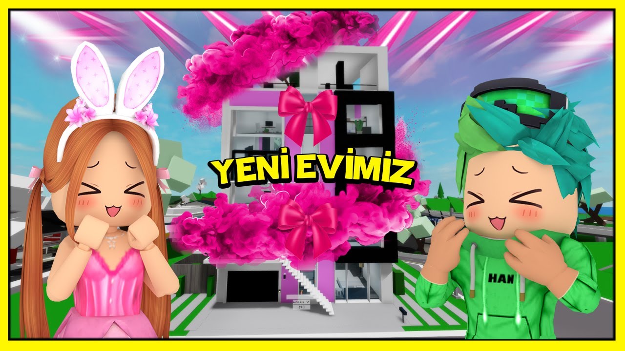 BROOKHAVENDA KENDİ EVİMİZİ YAPTIK 😍 KÜBRA NİSA HAN KANAL ROBLOX