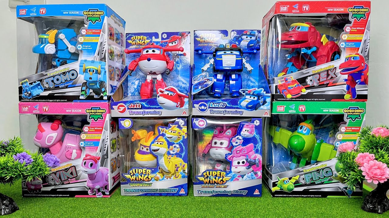 21 minutes of satisfying unboxing, cool Super Wings Space Base Set Series ASMR | Review Toys