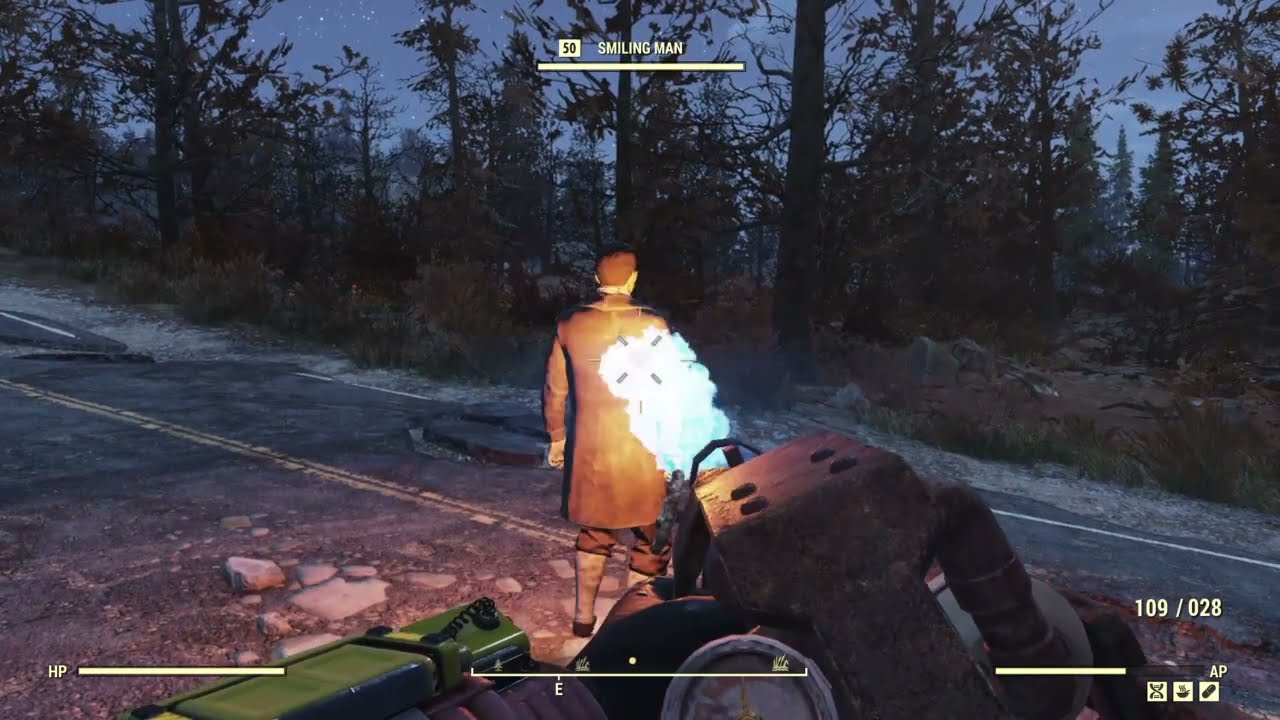 Fallout 76 - Smiling Man + Holy Fire = ??