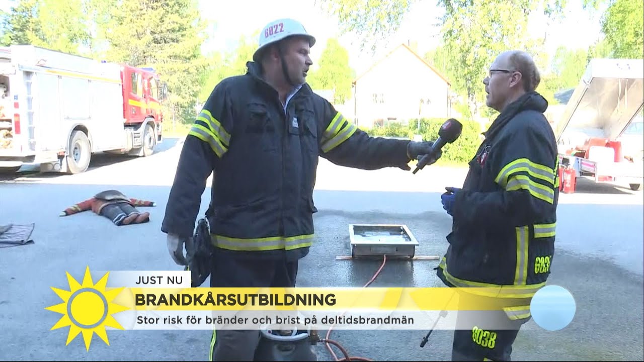 Stor risk för bränder och brist på deltidsbrandmän - Nyhetsmorgon (TV4)