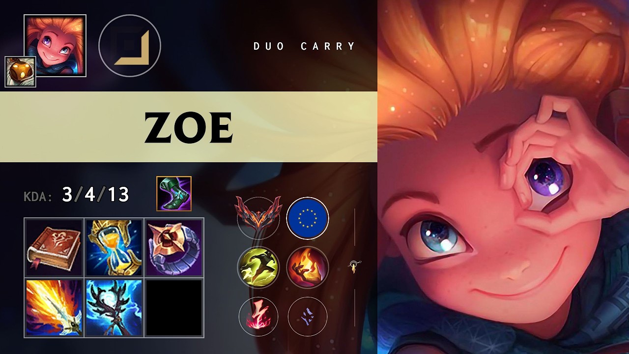 Zoe Carry vs Syndra - EUW Grandmaster Patch 26.13