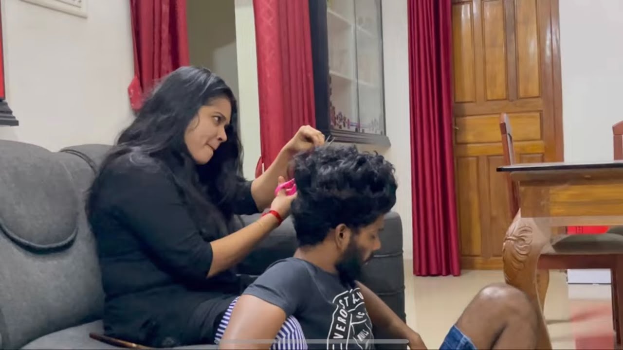 PRANK🤣ഏട്ടന്റെ മുടി mummy വെട്ടി guyzz😂🤭