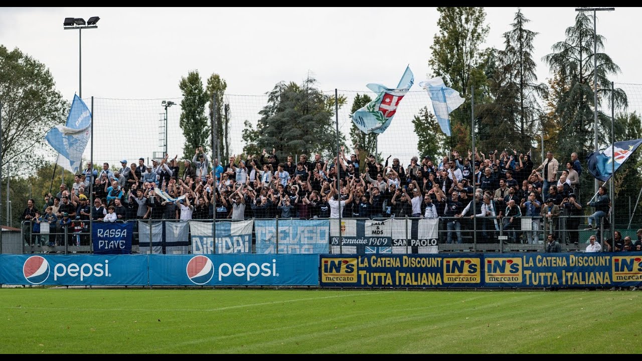 Calvi Noale-Treviso 0-2, l'esultanza dei tifosi al gol di Perin (12-10-2025)