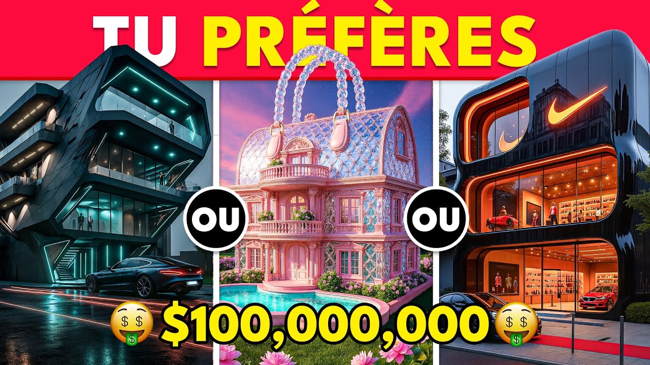 Tu préfères...? CONSTRUIS ta MAISON de RÊVE à 100 000 000 $ 😍🏡🔥 40 choix impossibles